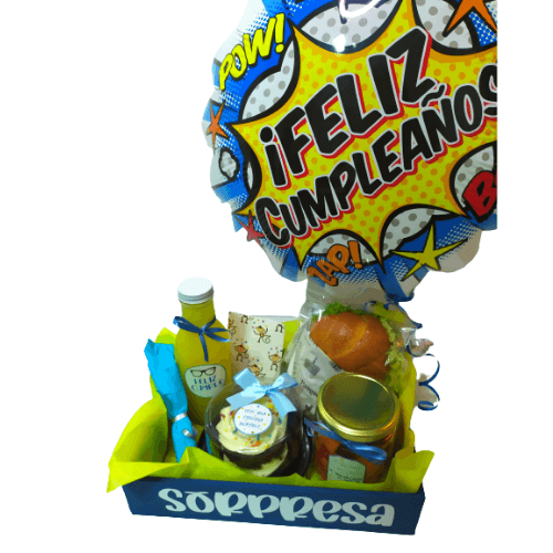 Bandeja sorpresa cumple hombre