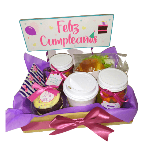Bandeja sorpresa feliz cumple chica