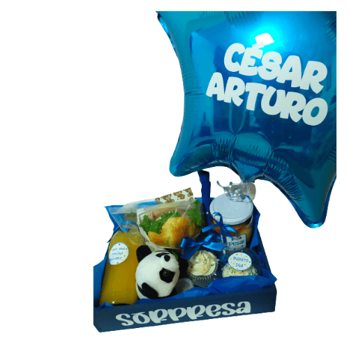 Bandeja sorpresa globo personalizado